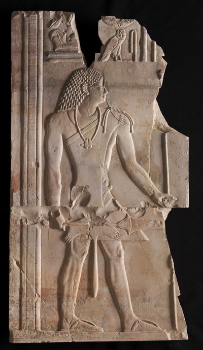 Mentuemhat als Priester mit Stab und Zepter, ca. 667-647 v. Chr. von Late Period Egyptian