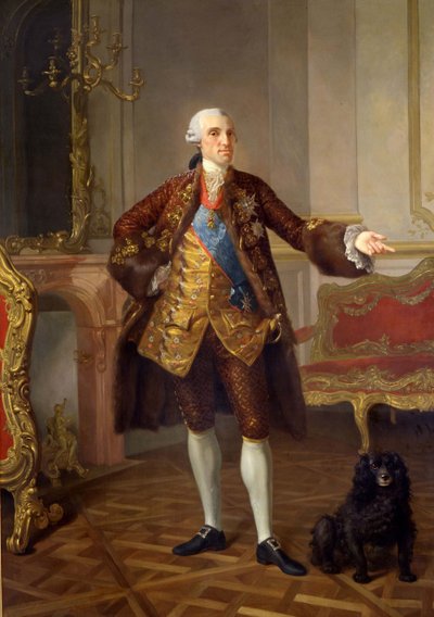 Porträt von Philipp I 1720-1765, Herzog von Parma von Laurent Pecheux