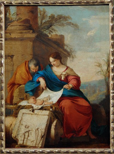 Ruhe auf der Flucht von Laurent de (workshop of) La Hyre