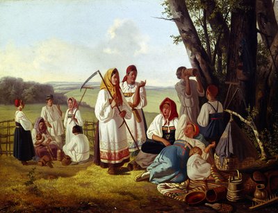 Ruhezeit während der Ernte von Lavr Kuzmich Plakhov