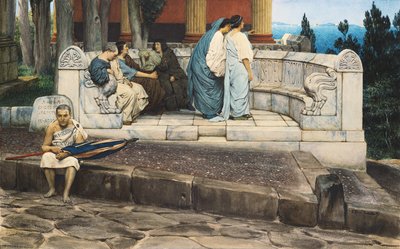 Eine Exedra, 1871 von Lawrence Alma Tadema