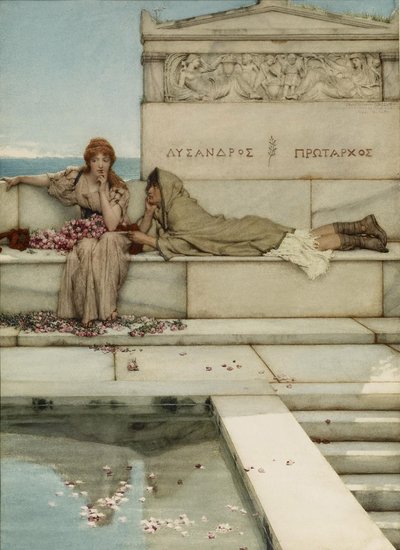 Xanthe und Phaon von Lawrence Alma Tadema
