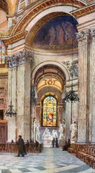 Das westliche Seitenschiff des südlichen Querschiffs von Lawrence Deller
