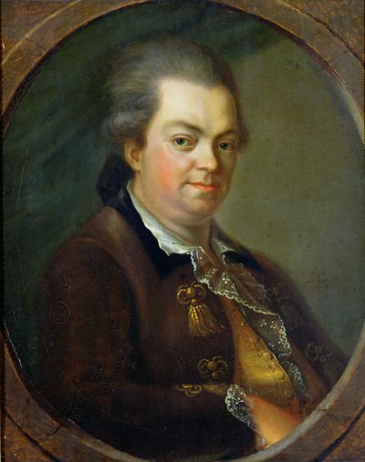 Porträt vermutlich von Graf Alessandro di Cagliostro (1743-95), 1778 von Le Gay