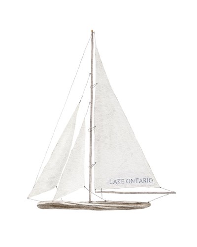 Segelboot auf dem Ontariosee, ca. 2022 von Leah Straatsma