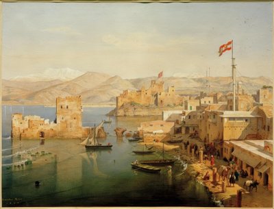 Ansicht des Hafens von Beirut von Leander Russ