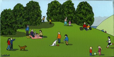 Picknick auf dem Hügel, 2015 von Lee Sellers