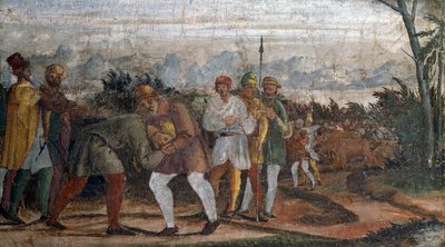 Szene aus dem Leben des verlorenen Sohnes, von Kreis des Lelio Orsi (1511-1587) von Lelio Orsi da Novellara