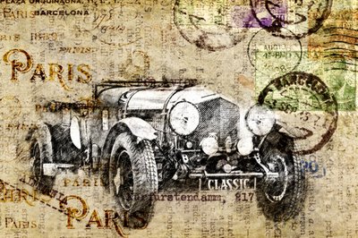 Antikes Auto von Lembayung senja studio [Vintage Poster]