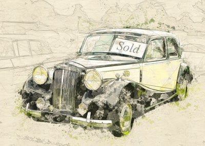 Verkauftes Vintage-Auto von Lembayung senja studio [Vintage Poster]
