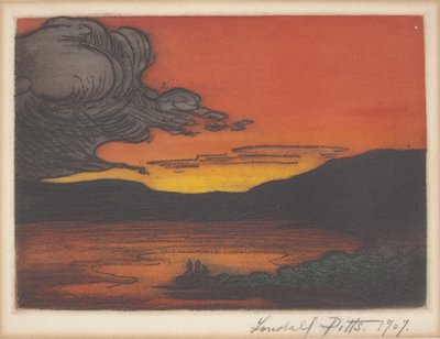 Sonnenuntergang am See von Lendall Pitts