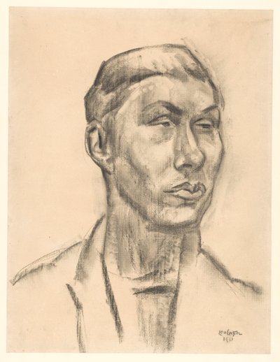 Porträt eines unbekannten Mannes von Leo Gestel (signed by artist)