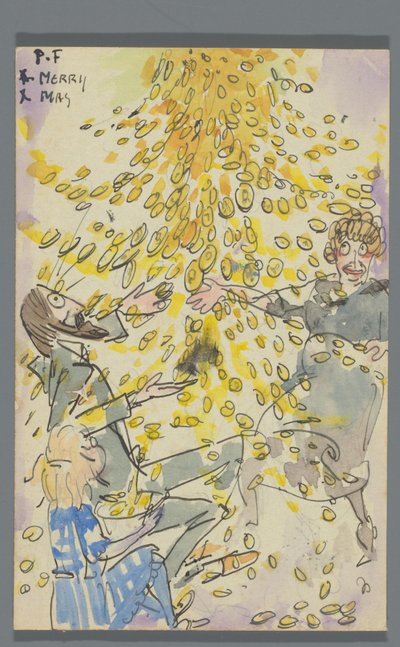 Postkarte an Jan Ponstijn von Leo Gestel