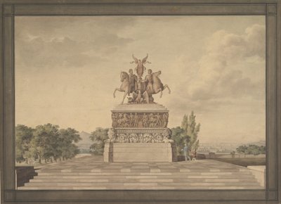 Entwurf für ein Denkmal des Sieges von Waterloo, 1815 von Leo von Klenze