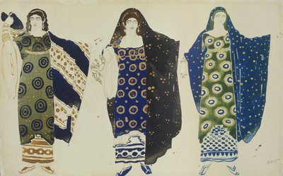 Kostümentwurf für Ödipus auf Kolonos von Sophokles, 1904 von Leon Bakst