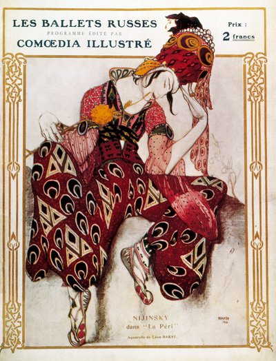 Kostümentwurf für Nijinsky im Ballett 