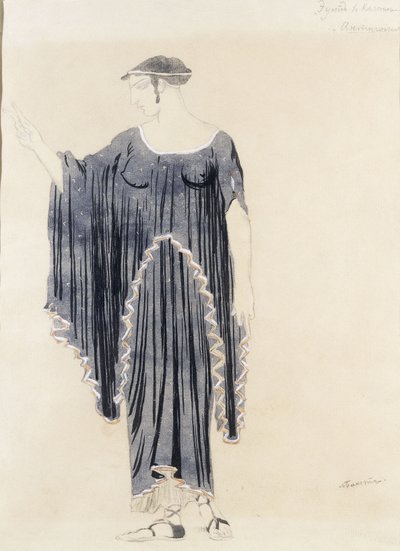 Kostümentwurf für Ödipus in Kolonnus - Antigone, ca. 1899 bis 1909 von Leon Bakst