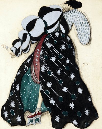 Kostümentwurf für das Ballett "Die Legende von Joseph" von Leon Bakst