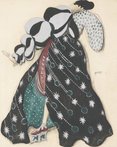 Kostümentwurf für das Ballett La Légende de Joseph von R. Strauss von Leon Bakst
