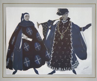 Kostümentwurf für das Stück Das Martyrium des Heiligen Sebastian von Gabriele D