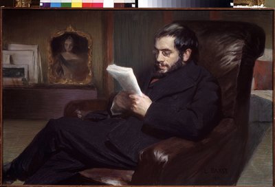 Porträt des Künstlers Alexander Benois (1870-1960) von Leon Bakst