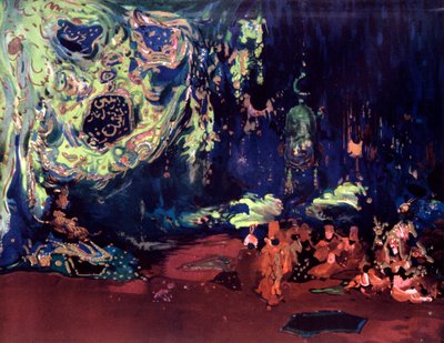 Bühnenbild für das Ballett Scheherazade, um 1913 von Leon Bakst