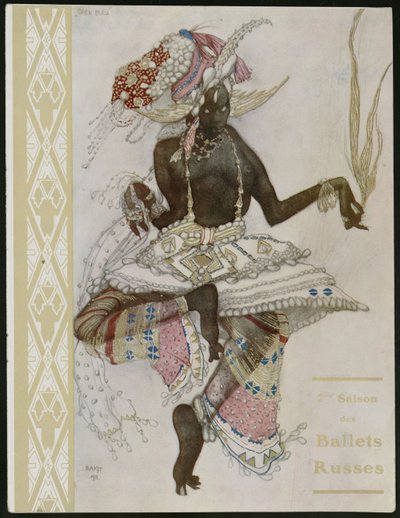 Titelseite des Souvenirprogramms für Ballets Russes von Leon Bakst