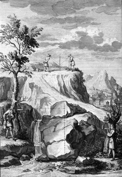 Abhandlungen über Architektur: Tafel aus „De Architectura Libri decem“ von Leon Battista Alberti, Architekt, Mathematiker, italienischer Dichter der Renaissance, London von Leon Battista Alberti