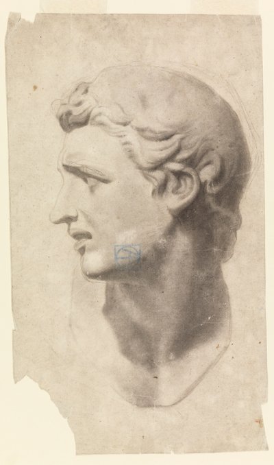 Studie eines klassischen männlichen Kopfes (nach einem Gipsabdruck) von Leon Dabo