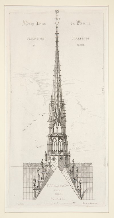 Notre Dame de Paris: Fleche en Chapente et Plomb von Leon Gaucherel