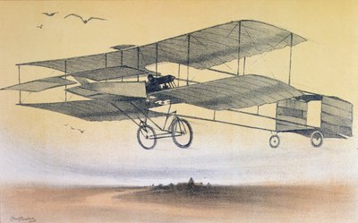 Ein Flug der Gebrüder Farman vor 1914 von Leon Pousthomis