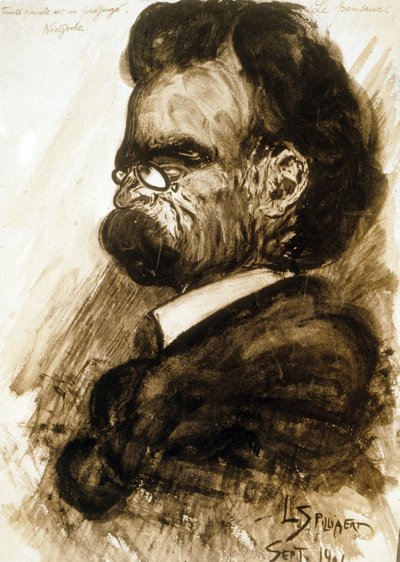Friedrich Nietzsche (1844-1900) deutscher Philosoph und Dichter von Leon Spilliaert