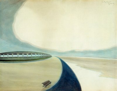 Die Seemauer von Leon Spilliaert