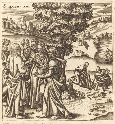 Christus erzählt seinen Jüngern das Gleichnis vom Schleppnetz von Leonard Gaultier