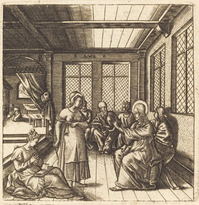 Christus im Haus von Maria und Martha von Leonard Gaultier