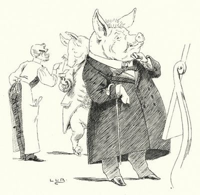 Barbier, Barbier, rasiere ein Schwein; wie viele Haare machen eine Perücke? von Leonard Leslie Brooke
