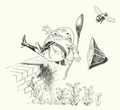 Humpty Dumpty saß auf einer Mauer von Leonard Leslie Brooke
