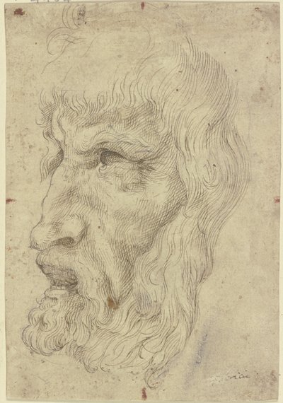 Antike Masken links von Leonardo da Vinci