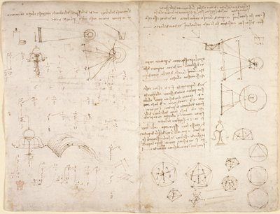 Notizen, Diagramme und Skizzen aus dem 