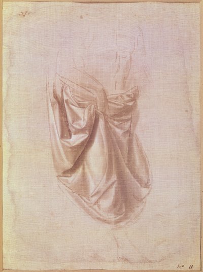 Draperiestudie von Leonardo da Vinci