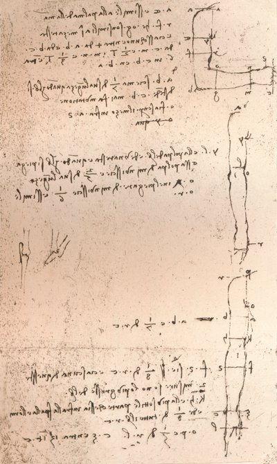 Zeichnung zur Theorie der Proportionen der menschlichen Figur, ca. 1472-1519, 1883 von Leonardo da Vinci