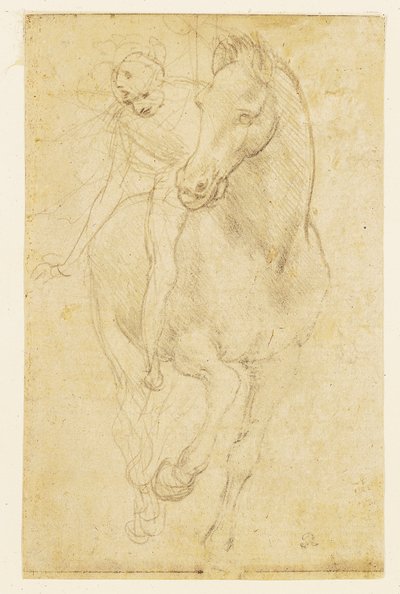 Pferd und Reiter, ca. 1480 von Leonardo da Vinci