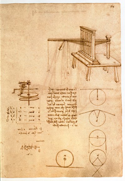 Studie für eine Textilmaschine, 