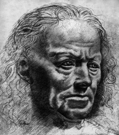 Studie des Ausdrucks von Leonardo da Vinci