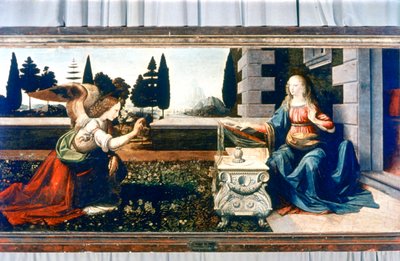 Die Verkündigung, 1472-1475 von Leonardo da Vinci