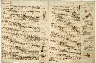 Der Codex Hammer oder Codex Leicester, 1508-12 von Leonardo da Vinci