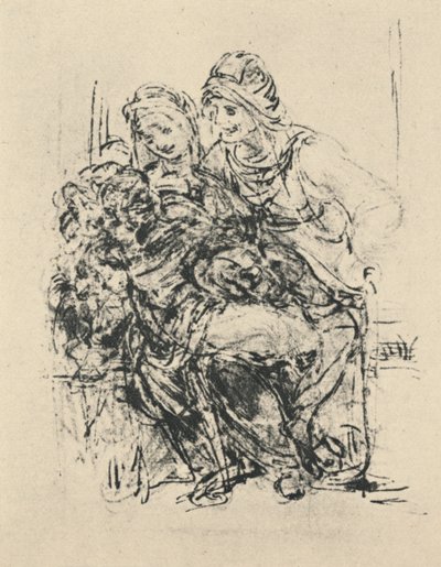 Jungfrau und Kind mit der Heiligen Anna, um 1480, 1945 von Leonardo da Vinci