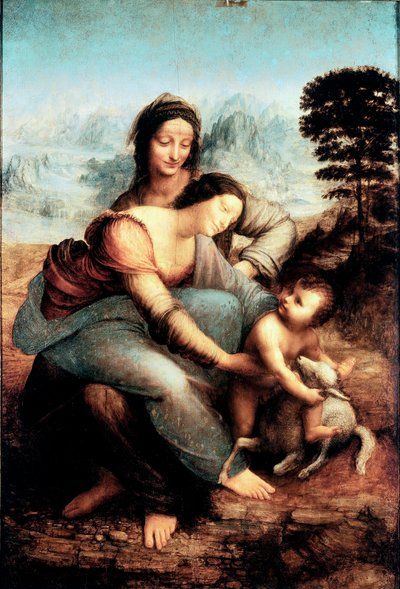 Jungfrau und Kind mit der Hl. Anna von Leonardo da Vinci