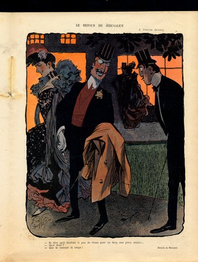 Illustration für das Magazin "Le Rire" von Leonce Burret