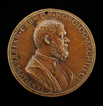 Giannello della Torre von Cremona, Ingenieur im Dienst von Karl V. (Vorderseite) von Leone Leoni